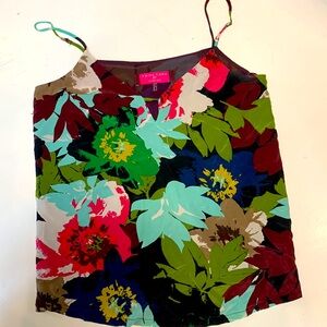 Trina Turk Silk Abstract Floral Camisole